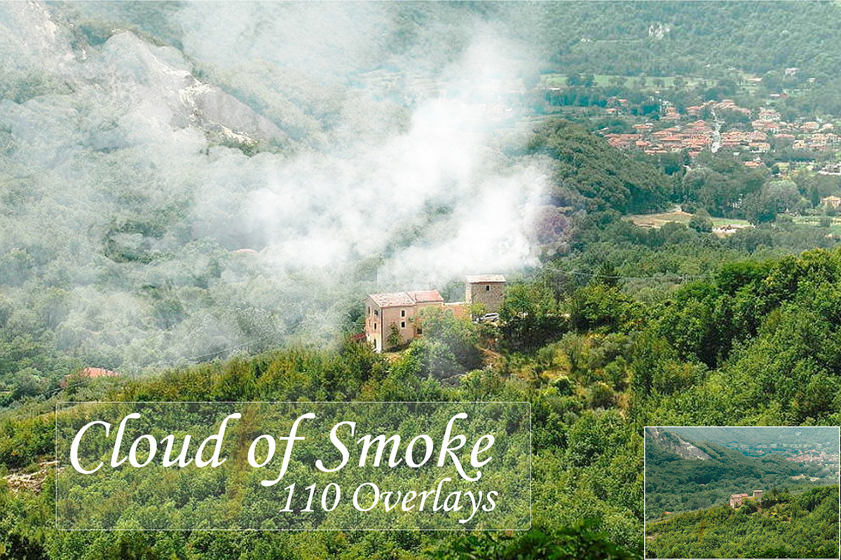 110 Cloudy smoke photo overlays in Objects - product preview 8
