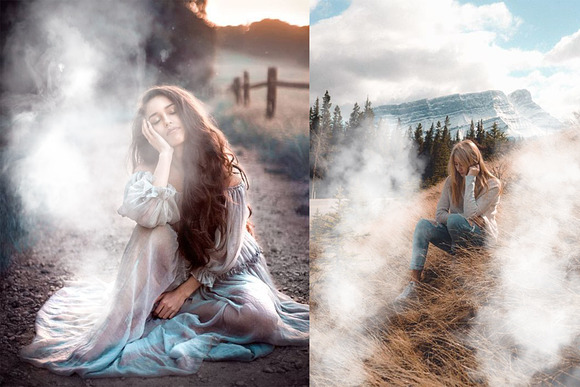 110 Cloudy smoke photo overlays in Objects - product preview 1