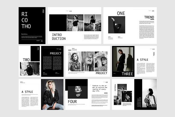 Richoto - Fashion Lookbook in Brochure Templates - product preview 4