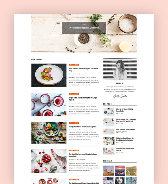 A Lifestyle WordPress Blog - Dosis in WordPress Blog Themes - product preview 1