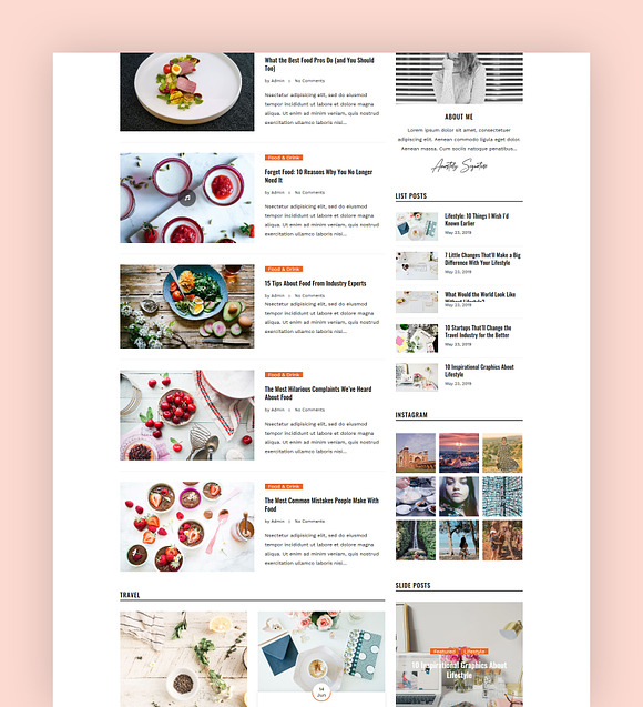 A Lifestyle WordPress Blog - Dosis in WordPress Blog Themes - product preview 2