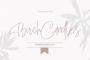 Birch Candles - Handwritten Font