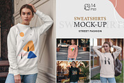 Sweatshirt Mock-Up Street Fashion