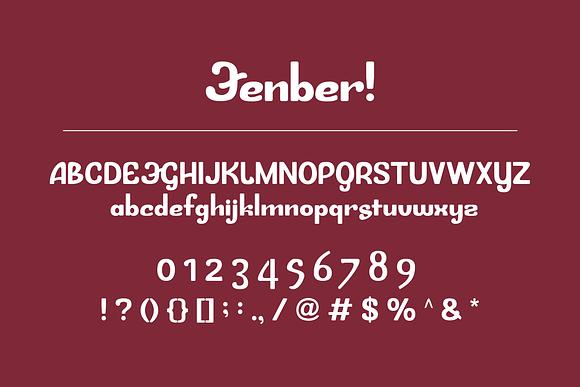 Fenber Christmas - Xmas Holiday Font in Sans-Serif Fonts - product preview 1