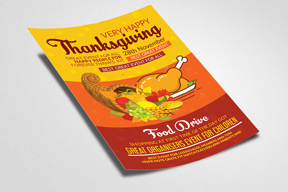Thanks Giving Bash Flyer/Poster in Flyer Templates - product preview 1