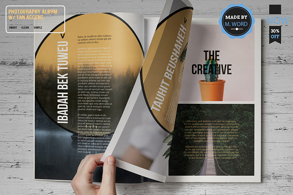 Photography Album With Tan Accent* in Magazine Templates - product preview 3