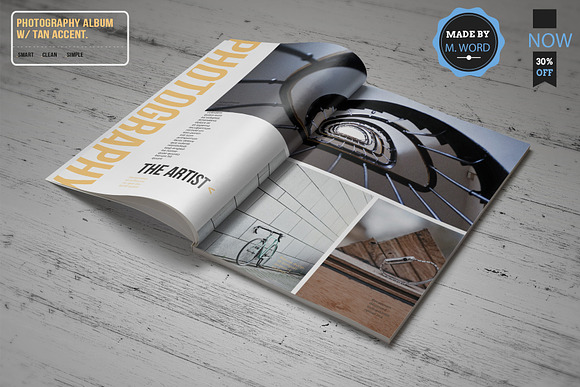 Photography Album With Tan Accent* in Magazine Templates - product preview 5