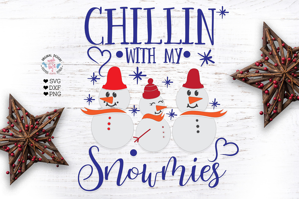 Chillin with my snowmies in Illustrations - product preview 8