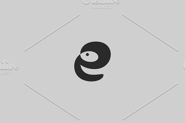 Letter e + Elephant Logo + Bonus