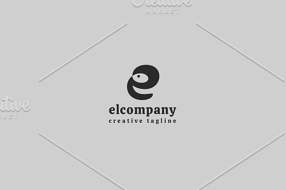 Letter e + Elephant Logo + Bonus in Logo Templates - product preview 3