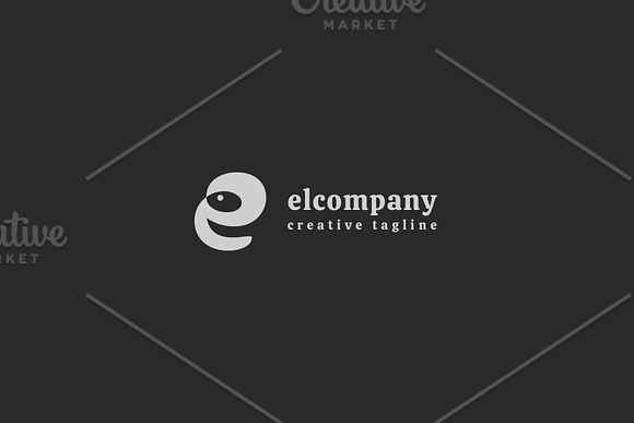 Letter e + Elephant Logo + Bonus in Logo Templates - product preview 5