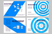 Investment brochure template layout