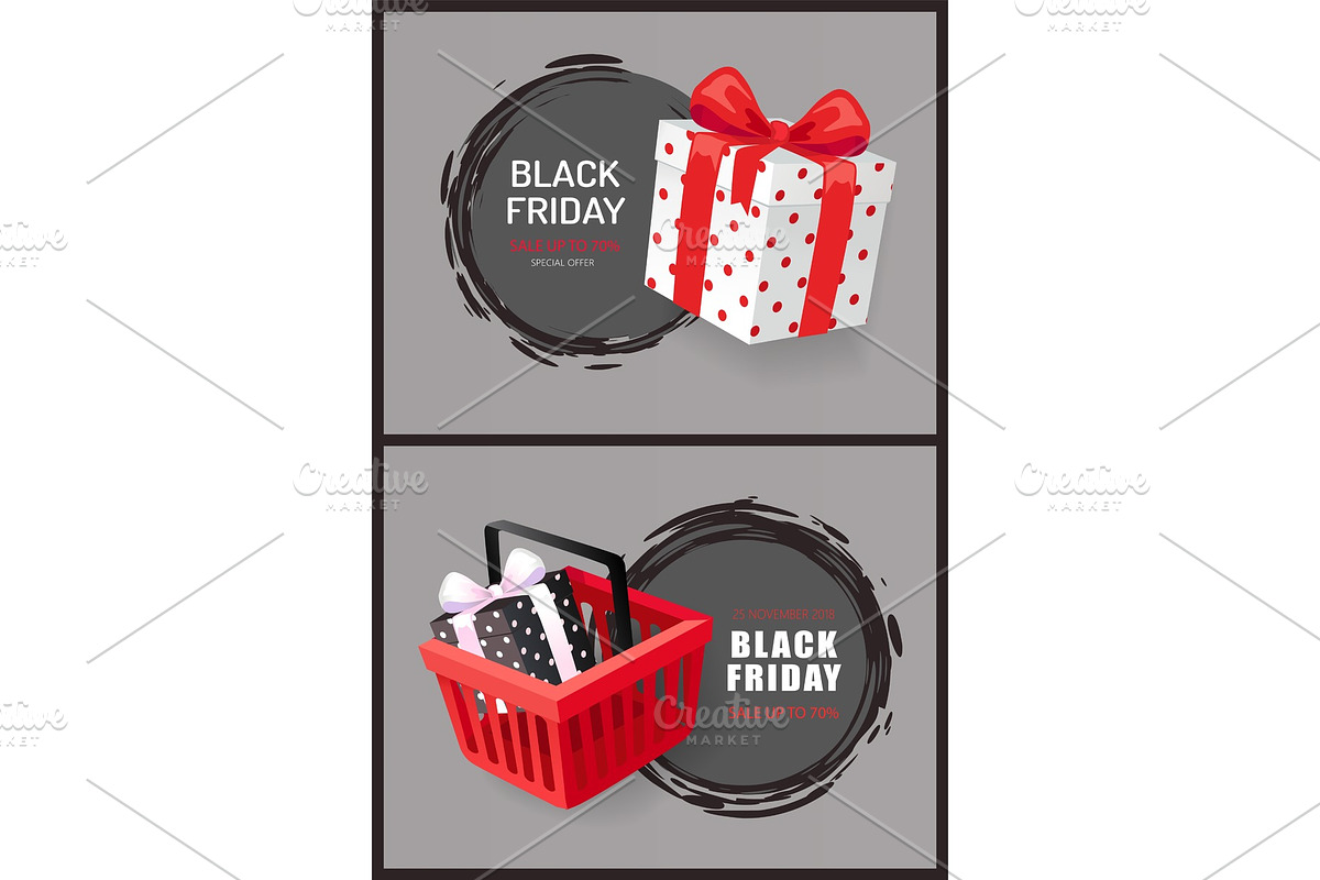 Black Friday Round Labels, Hot in Objects - product preview 8
