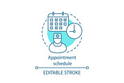 Appointment schedule concept icon