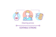 Cleaning service concept icon