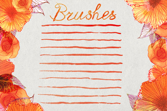 Illustrator watercolors brushes in Photoshop Brushes - product preview 3