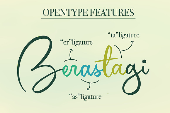 Berastagi | Signature Font in Script Fonts - product preview 5