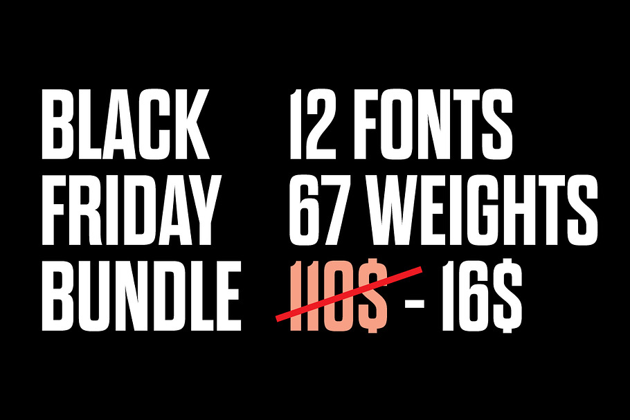 BLACK FRIDAY - BUNDLE 50% OFF in Sans-Serif Fonts - product preview 1