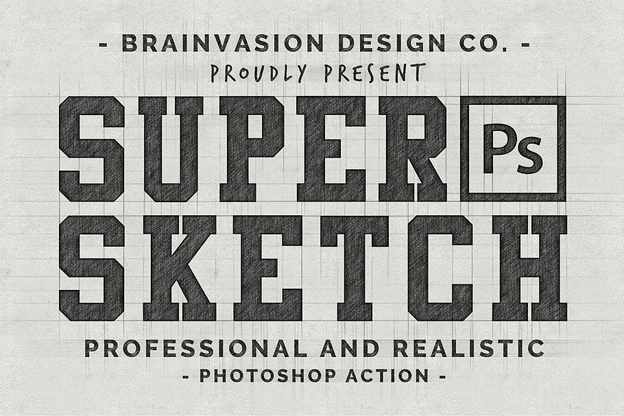 Super Sketch - Photoshop Action in Add-Ons - product preview 8
