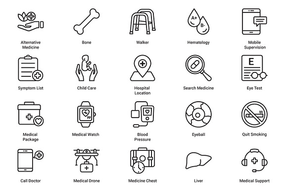 Medical & Healthcare in Medical Icons - product preview 8