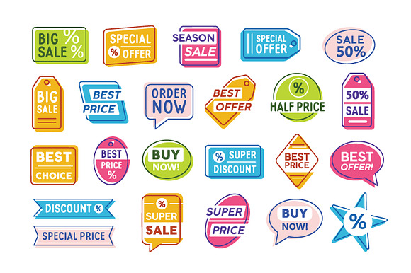 Sale and special offer labels in Objects - product preview 1