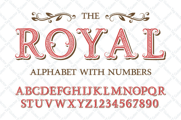 Royal vector alphabet in Objects - product preview 1