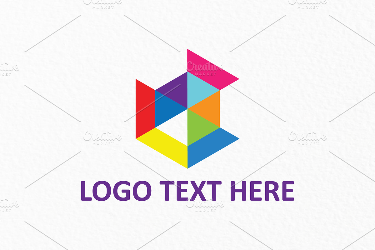 Colorful Cube Logo in Logo Templates - product preview 8