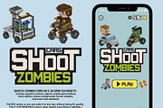 Shoot Zombies Cars 2D&3D Game Assets