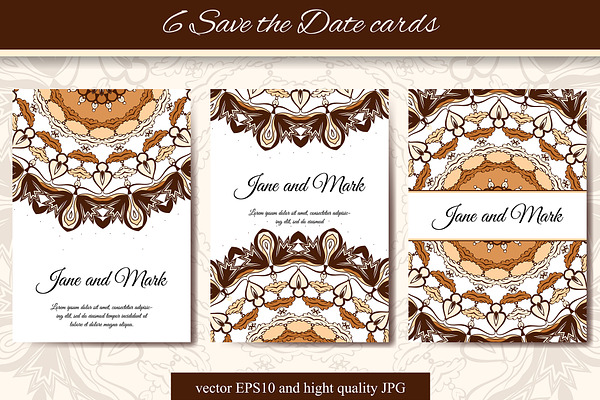 6 Save the Date cards