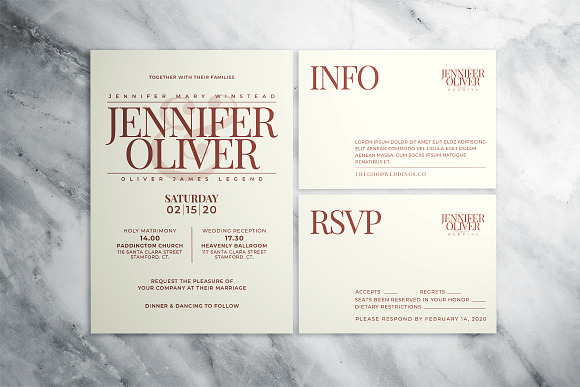 Minimalist Wedding Suite in Wedding Templates - product preview 6