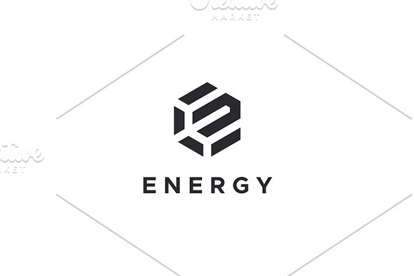 Hexagon E Logo in Logo Templates - product preview 2