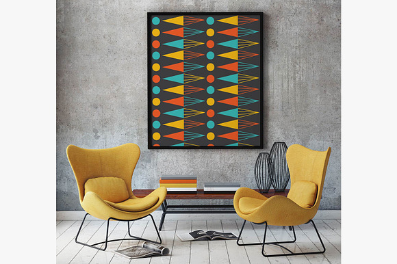Mid-century Modern Retro Design Kit in Patterns - product preview 23