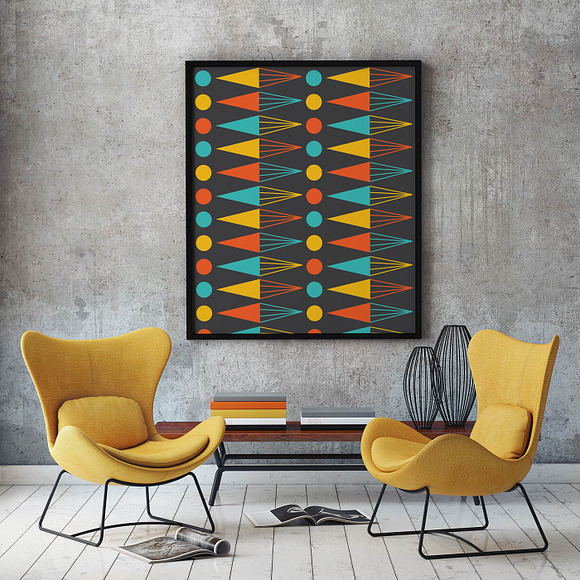 Mid-century Modern Retro Design Kit in Patterns - product preview 25