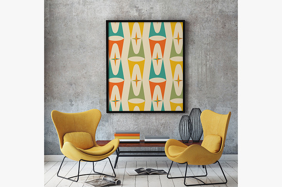 Mid-century Modern Retro Design Kit in Patterns - product preview 35