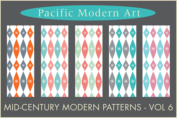 Mid-century Modern Retro Design Kit in Patterns - product preview 36