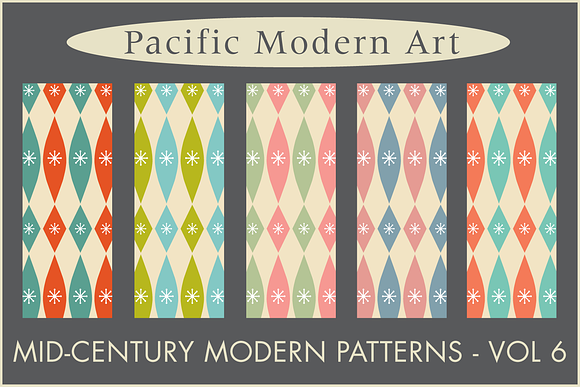 Mid-century Modern Retro Design Kit in Patterns - product preview 37