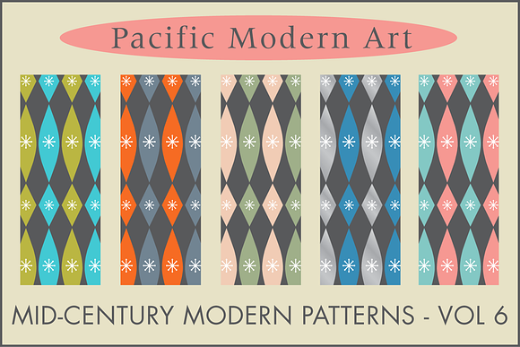 Mid-century Modern Retro Design Kit in Patterns - product preview 38
