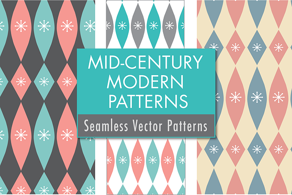 Mid-century Modern Retro Design Kit in Patterns - product preview 42