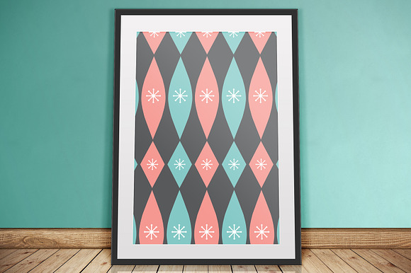 Mid-century Modern Retro Design Kit in Patterns - product preview 43