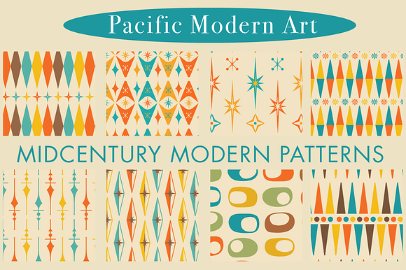 Mid-century Modern Retro Design Kit in Patterns - product preview 54