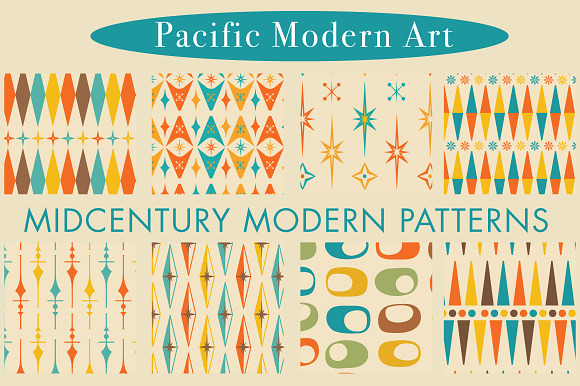 Mid-century Modern Retro Design Kit in Patterns - product preview 55