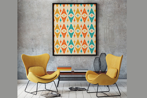 Mid-century Modern Retro Design Kit in Patterns - product preview 58