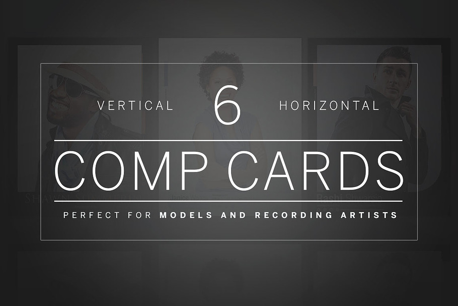 Vertical and Horizontal Comp Cards
