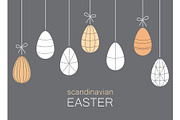 Scandinavian Easter eggs banner