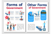 Political system metaphor brochure