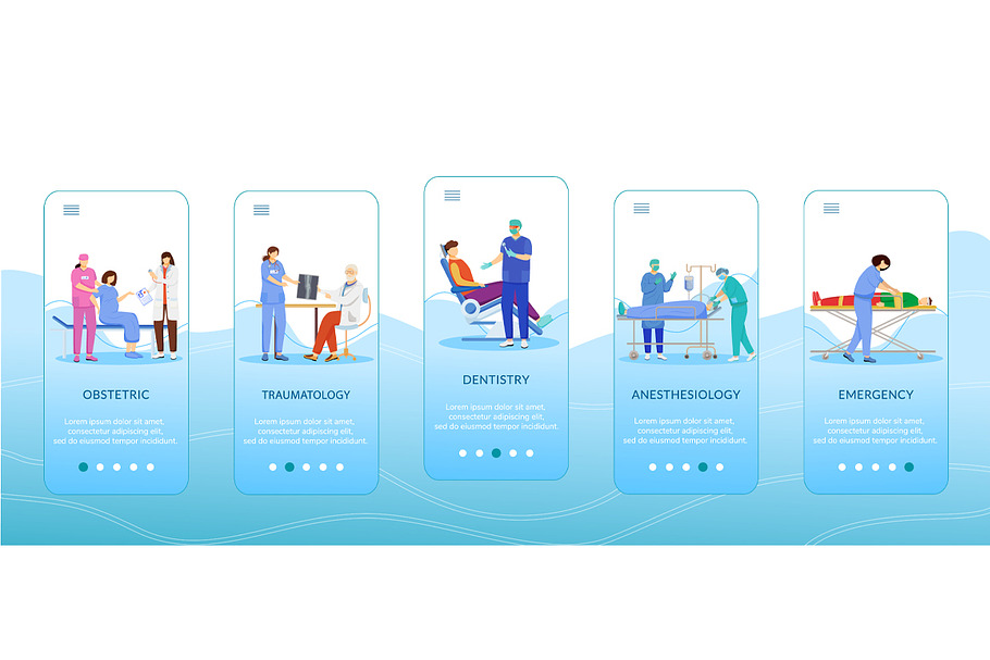 Medicine and healthcare app screen in App Templates - product preview 8
