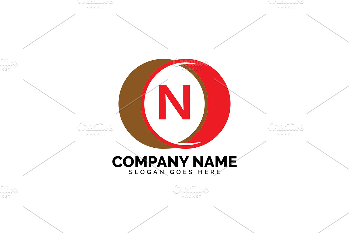 n letter circle logo in Logo Templates - product preview 8