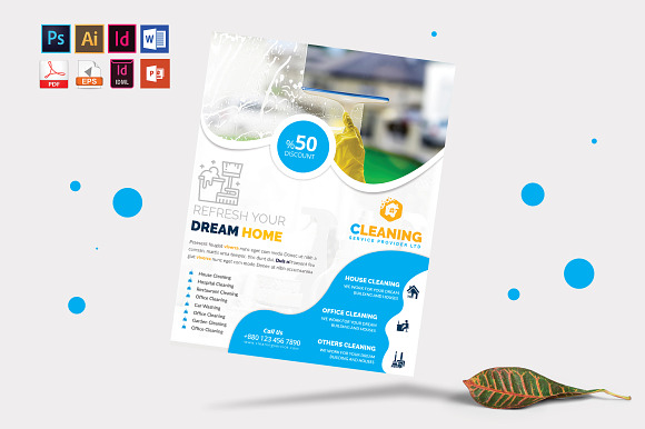 Cleaning Service Flyer Vol-04 in Flyer Templates - product preview 2