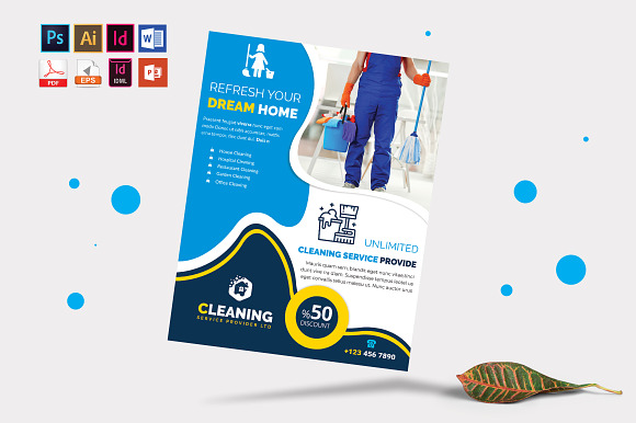 Cleaning Service Flyer Vol-05 in Flyer Templates - product preview 2