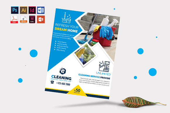 Cleaning Service Flyer Vol-06 in Flyer Templates - product preview 2